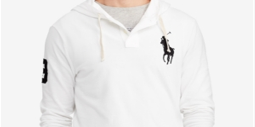 Ralph Lauren Men's Long Sleeve Button Down Pullover Sweater White Size Large