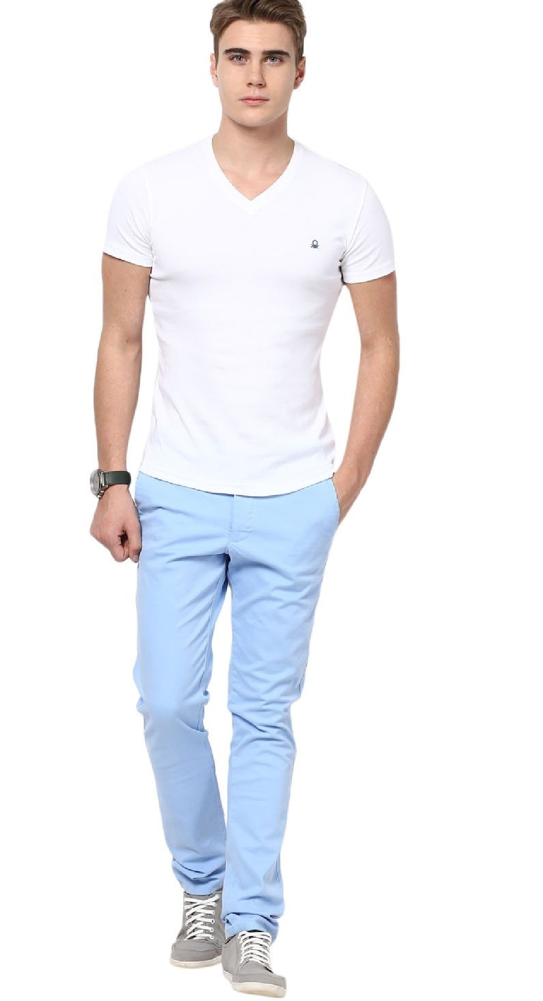Ralph Lauren Men's Straight Fit Chino Pants Blue Size 34X32