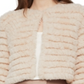 BCBGMAXAZRIA Women's Cropped Faux Fur Jacket Pink Size XX-Small