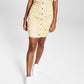 And Now This Women's Button Front Dress Brown Size Large