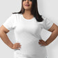 And Now This Women's Trendy Plus Ribbed T-Shirt White Size 2X
