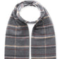 V. Fraas Men's Patterned Cashmink Scarf Gray Size Regular