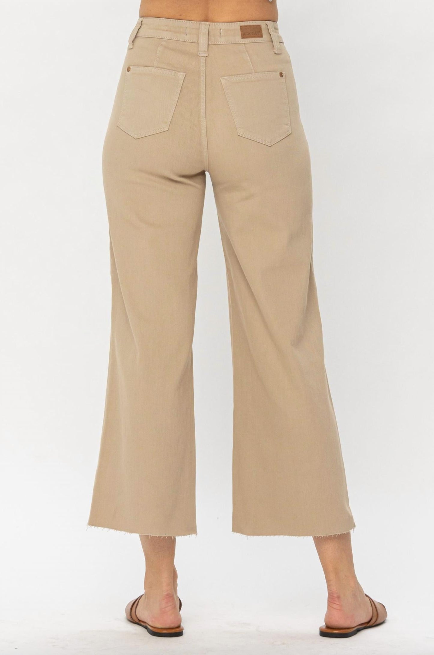 Judy Blue - Garment Dyed Wide Leg Crops