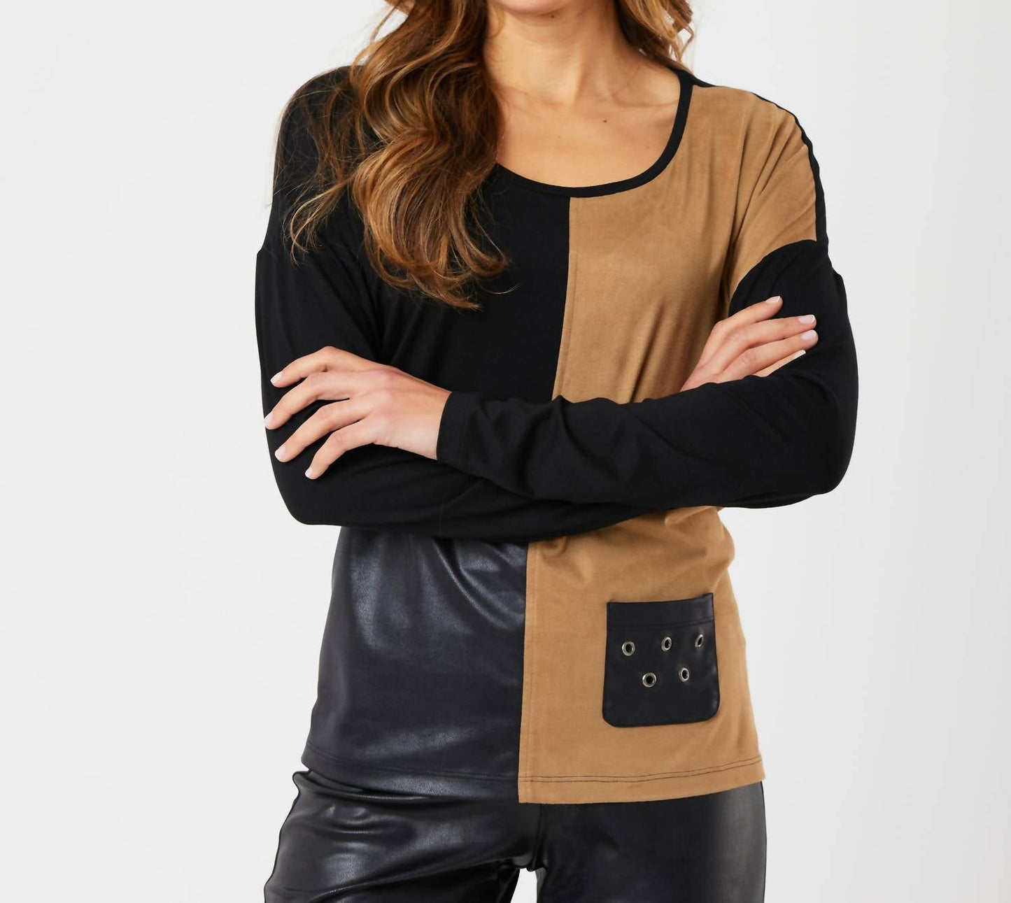 Angel Apparel - Vegan Leather Suede Top