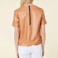 Dolce Cabo - Vegan Leather Perforated Tshirt