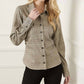 Karen Kane - Sequin Side Pleat Shirt