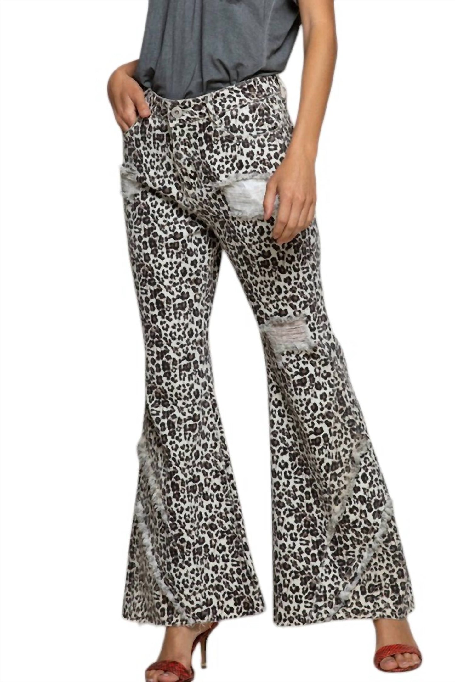 Pol - Leopard Print Pants