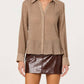 Astr - Laurel Diamond Print Long Sleeve Top