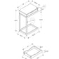 Accent Table, C - Shaped Contemporary Elegant Design