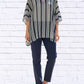 Calypso - Striped Chiffon Kaftan Top