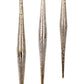 Gold and Silver Ombre Drop Ornament (Set of 6)