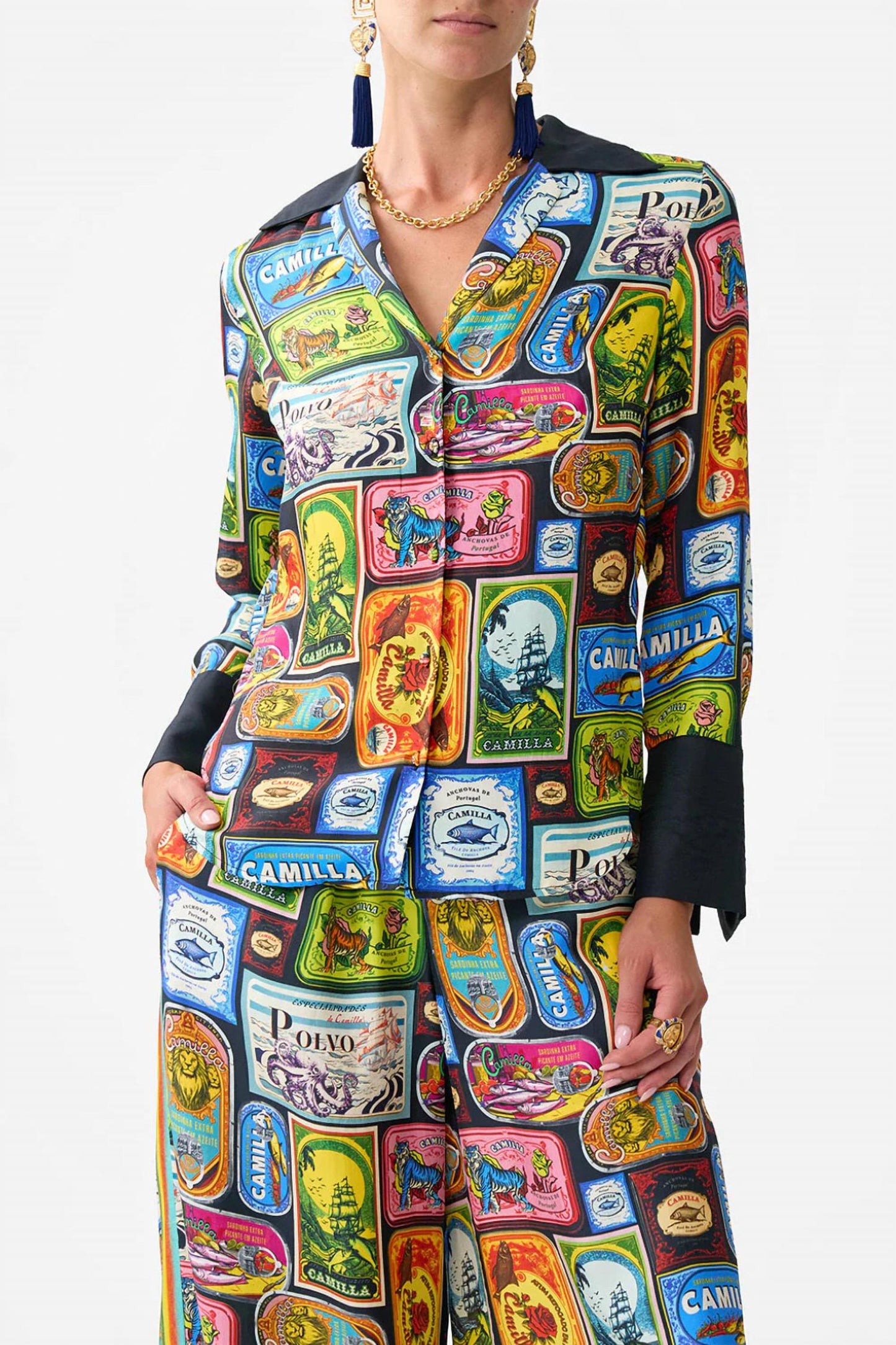 Camilla - Long Sleeve Pyjama Shirt