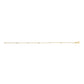 14K Yellow Gold Alternating Red Ruby and White Diamond Bezel Station Chain Bracelet (I-J Color, SI2-I1 Clarity) - 7.5" Inches