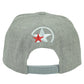 Power Star Branding Logo PBS Flat Bill Snapback Hat Cap Gray Headgear Sports