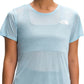 The North Face Women's Sunriser Short Sleeve Shirt Blue Size X-Large