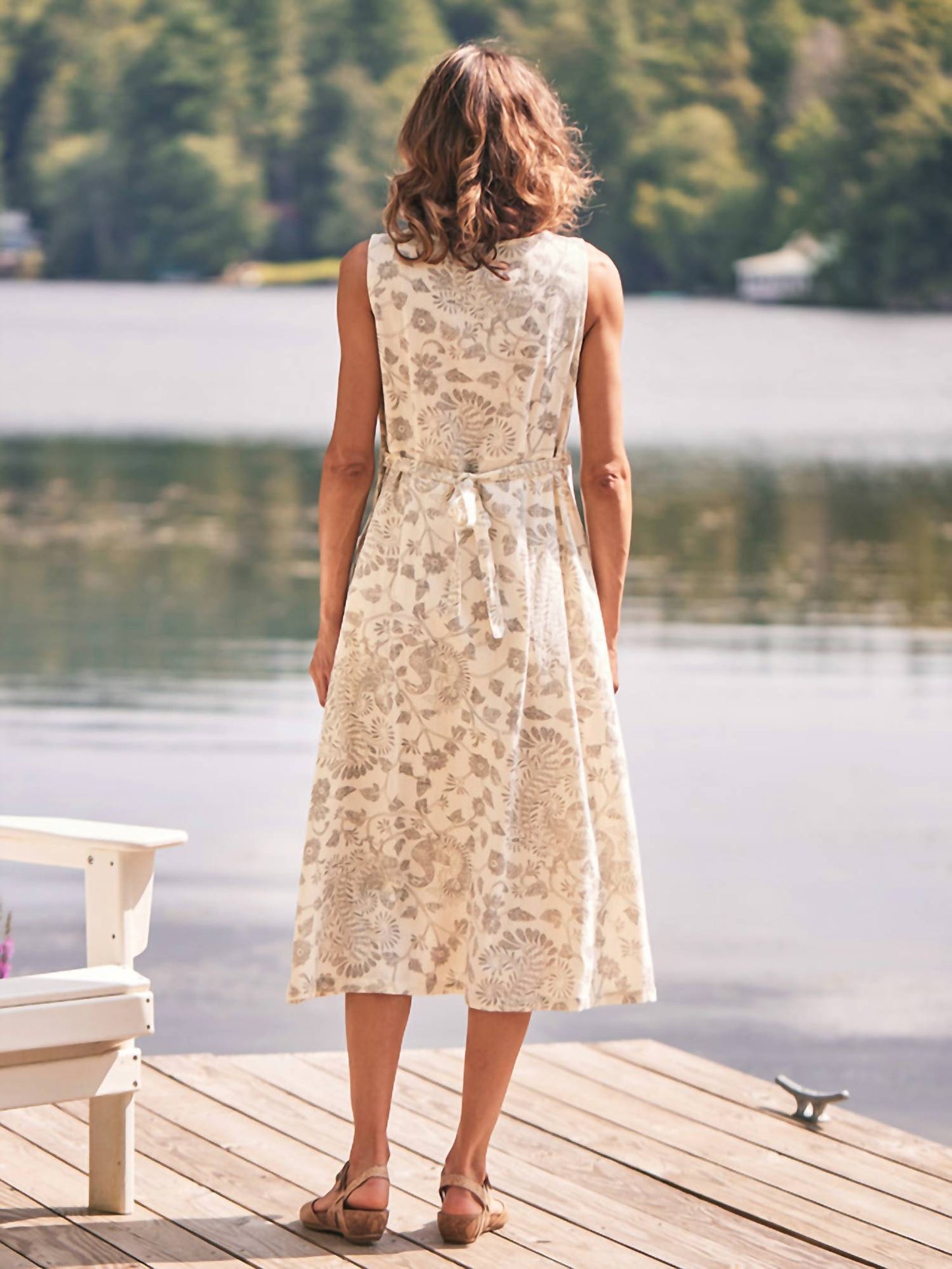 April Cornell - Dancing Peacock Porch Midi Dress
