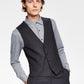 Calvin Klein Men's X Fit Stretch Solid Suit Vest Black Size Small