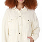 Black Tape Women's Corduroy Shacket Beige Size Petite Small