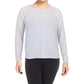 Ideology Women's Fitness Yoga Pullover Top Bright White Size 2 Extra Large