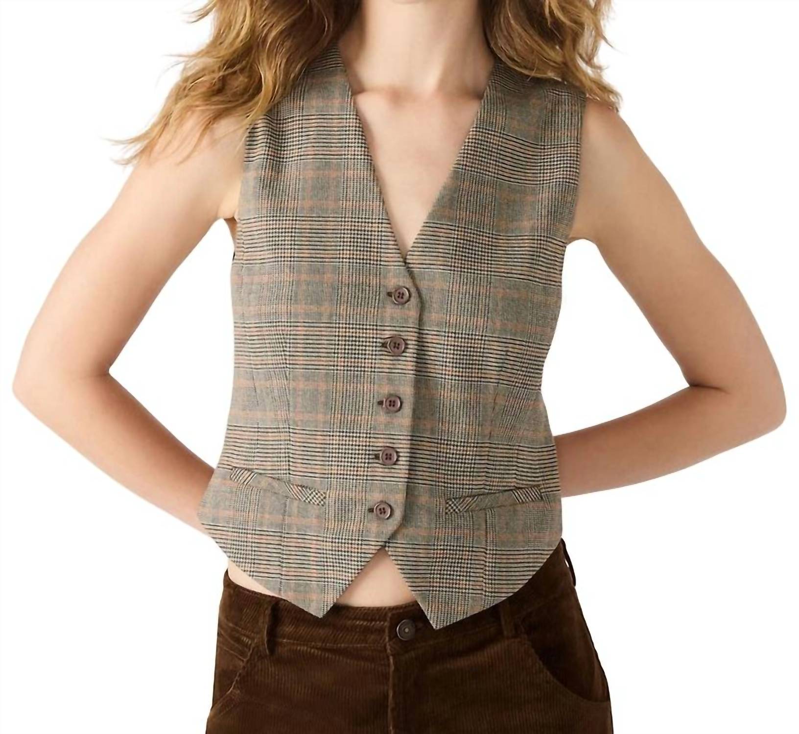 steve-madden-plaid-barrett-v-neck-top
