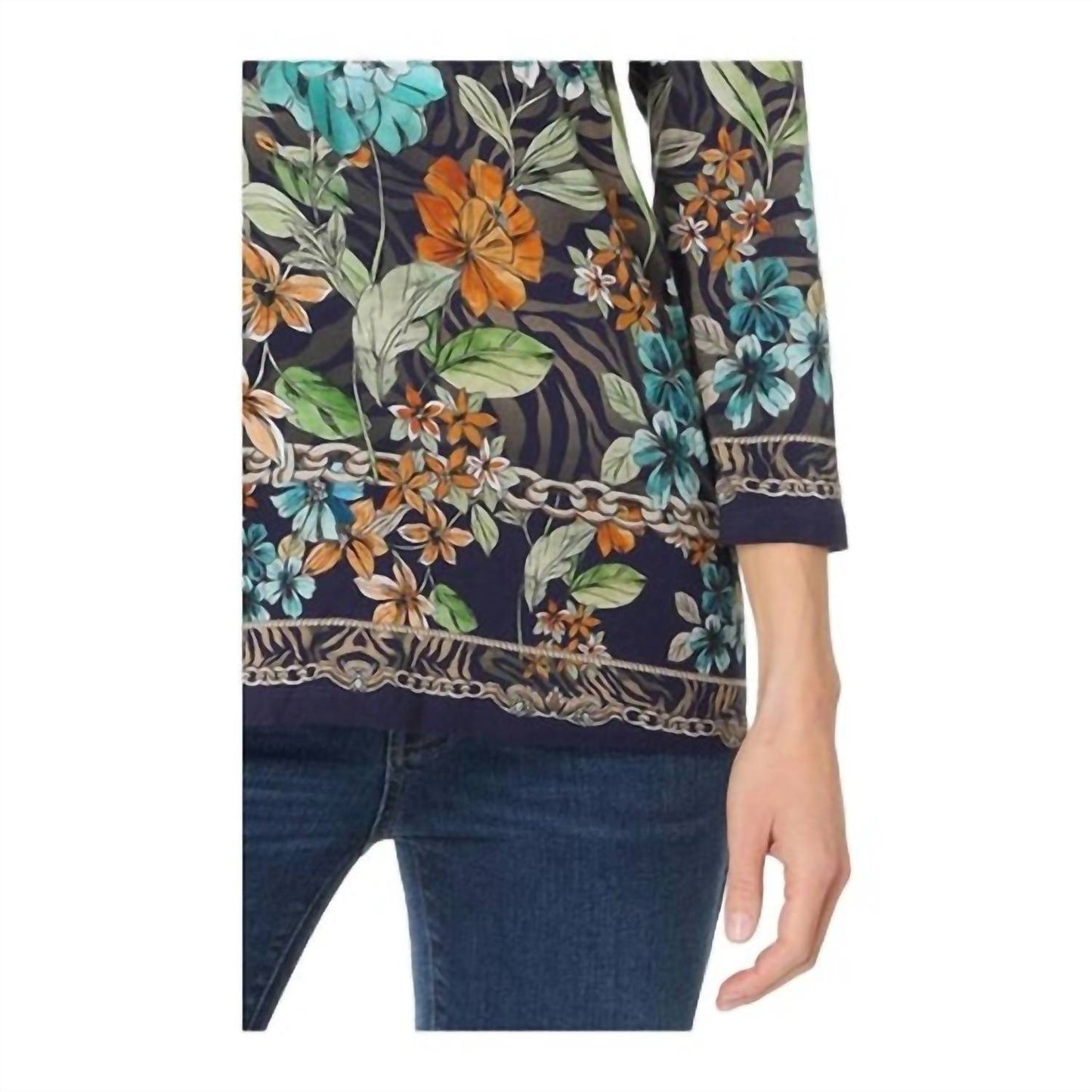 Johnny Was - THE JANIE FAVORITE 3/4 SLEEVE CREW NECK TEE
