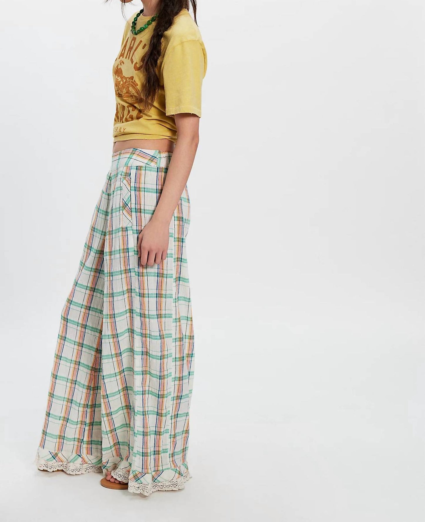 Free People - HOUR GLASS WIDE LEG PANTS
