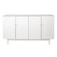 4 Door Storage Cabinet For Living Room - White