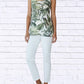 Calypso - Tropical Leaf Print Tank Top