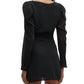 Loveshackfancy - Nanita Twisted Cutout Knit Mini Dress
