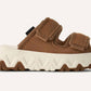 Ugg - महिलाओं के लिए कैपिटल स्ट्रैप स्लाइड सैंडल