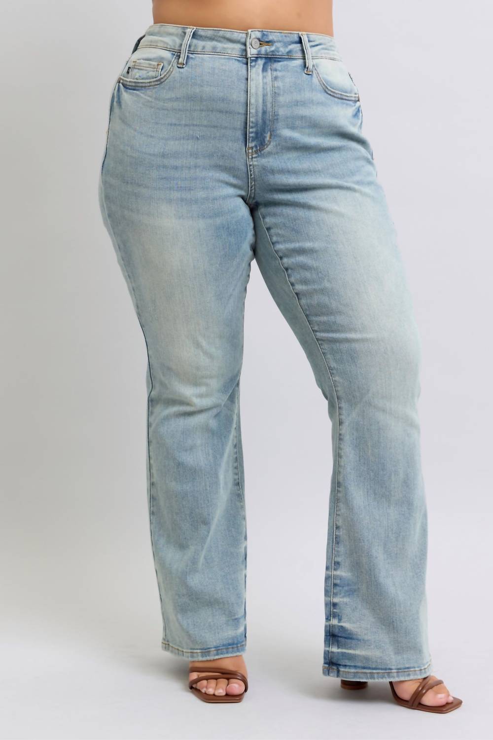 Judy Blue - Pin Tac Detail Flare Jeans