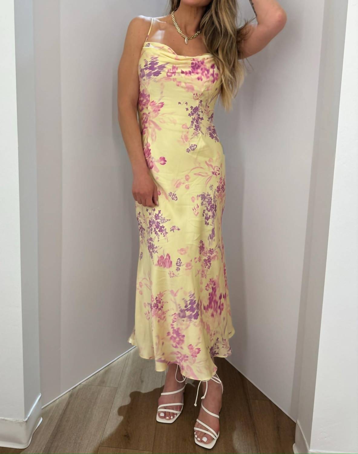 French Connection - Elyria Satin Midi Dress