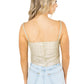 Buddylove - Girly Girl Rhinestone Crop Top
