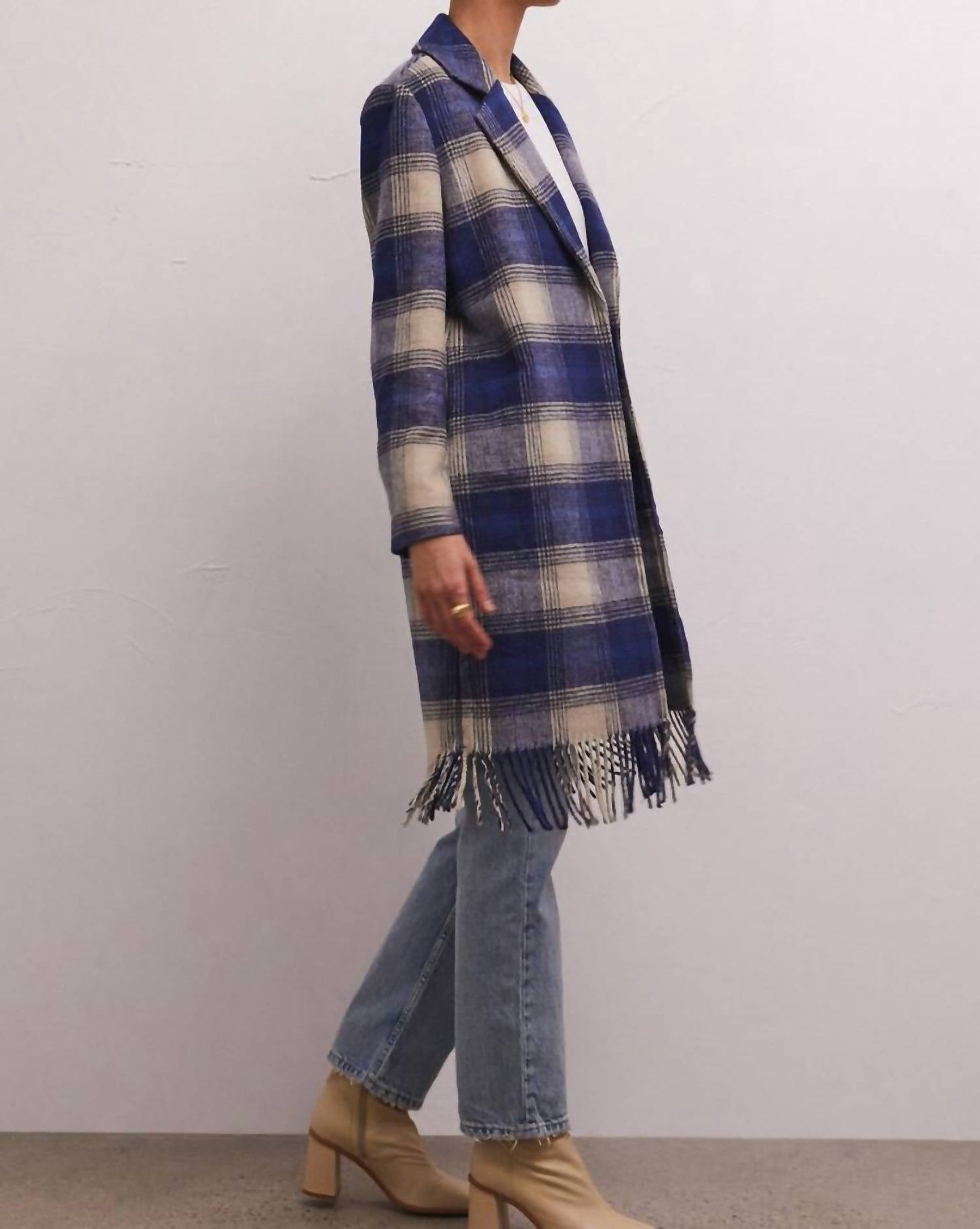 Z Supply - YNEZ FRINGED PLAID COAT