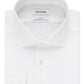 Calvin Klein Men's Slim Fit Non Iron Spread Collar Herringbone Dress Shirt White Size 16.5X34X35