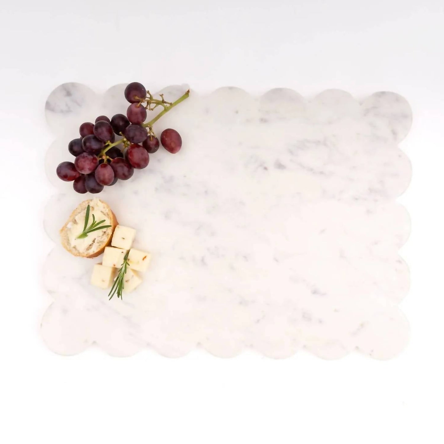 8 Oak Lane - Marble Scalloped Serving Board