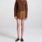 A.L.C. - Cowan Glossy Leather Mini Skirt