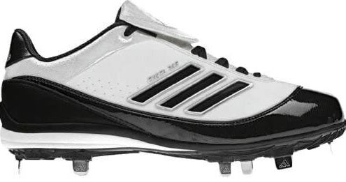adidas Men's Excel 365 Metal Low Baseball Shoes White/Black/Silver