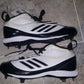 adidas Men's Excel 365 Metal Low Baseball Shoes White/Black/Silver