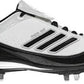 Adidas Men's Excel 365 Metal Baseball Cleat Shoes White/Black/Silver Size 14 D(M) US