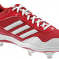 adidas Men's Excelsior Pro Low Metal Cleats Red/White/Silver Size 13.5 D(M) Us
