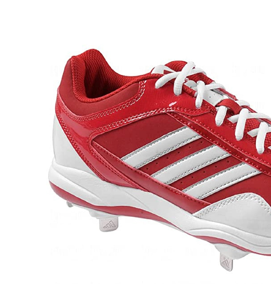 adidas Men's Excelsior Pro Low Metal Cleats Red/White/Silver Size 13.5 D(M) Us