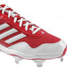 adidas Men's Excelsior Pro Low Metal Cleats Red/White/Silver Size 13.5 D(M) Us