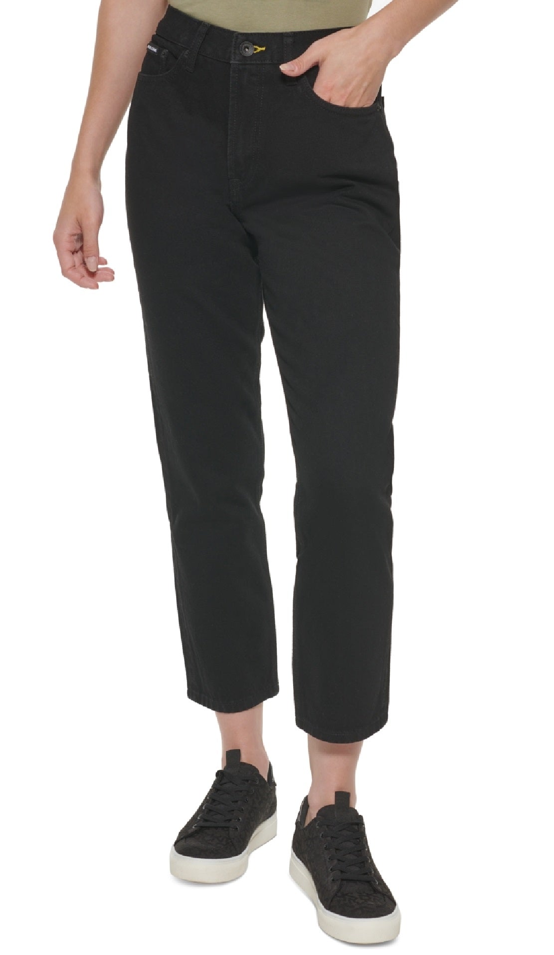 DKNY Women's Broome High Rise Vintage Jeans Black Size 26
