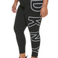 DKNY Women's High Waisted 7/8 Exploded Logo Leggings White
