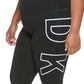 DKNY Women's High Waisted 7/8 Exploded Logo Leggings White