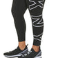 DKNY Women's High Waisted 7/8 Exploded Logo Leggings White