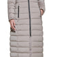 DKNY Women's Faux Fur Trim Hooded Maxi Puffer Coat Pink Size XX-Large