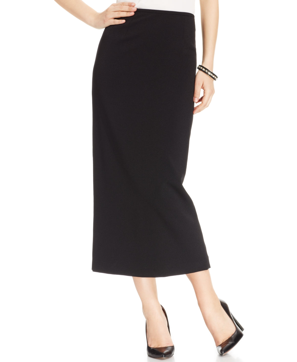 Kasper Women's Crepe Column Skirt Black Size 12