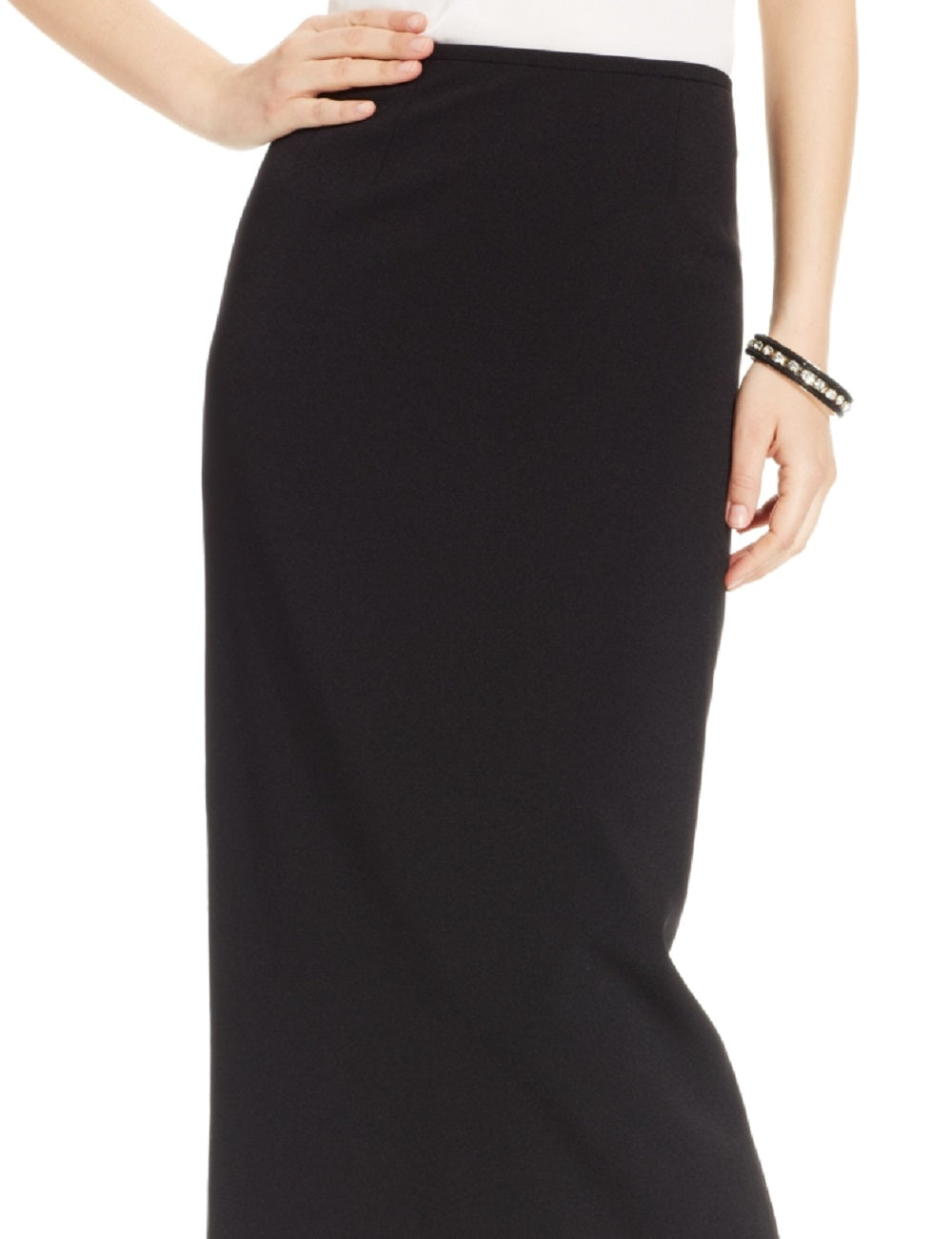 Kasper Kasper Crepe Column Skirt Black Size 18